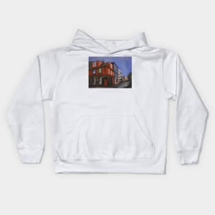 Street Scene In Reykjavik, Iceland Kids Hoodie